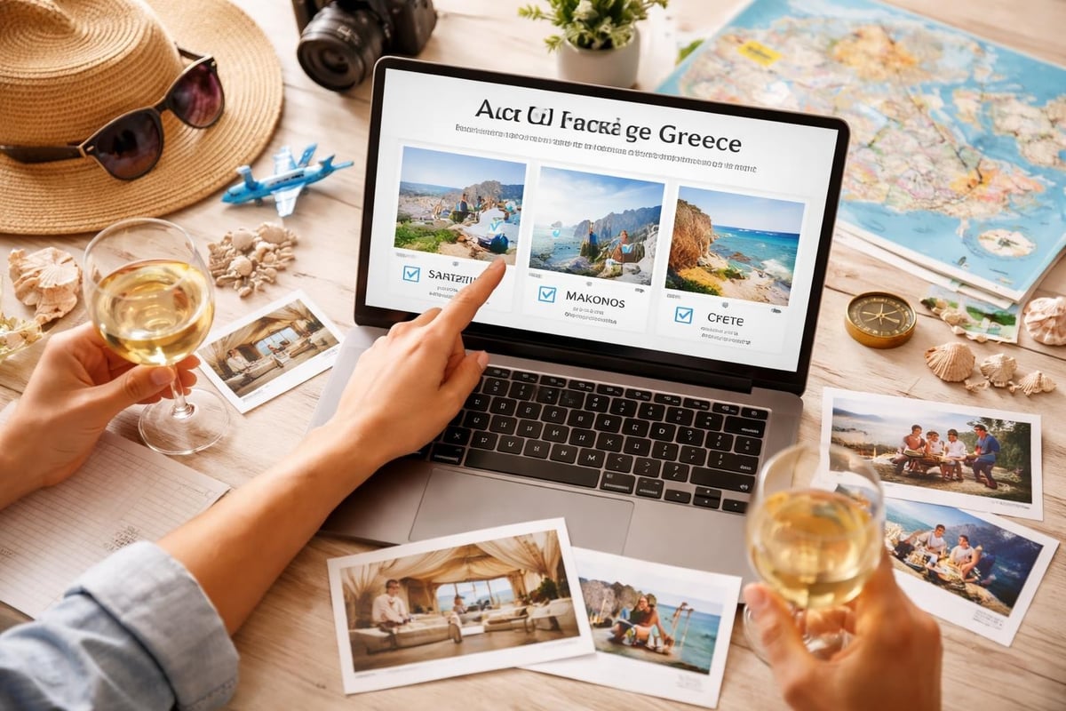 Greece vacation package customization