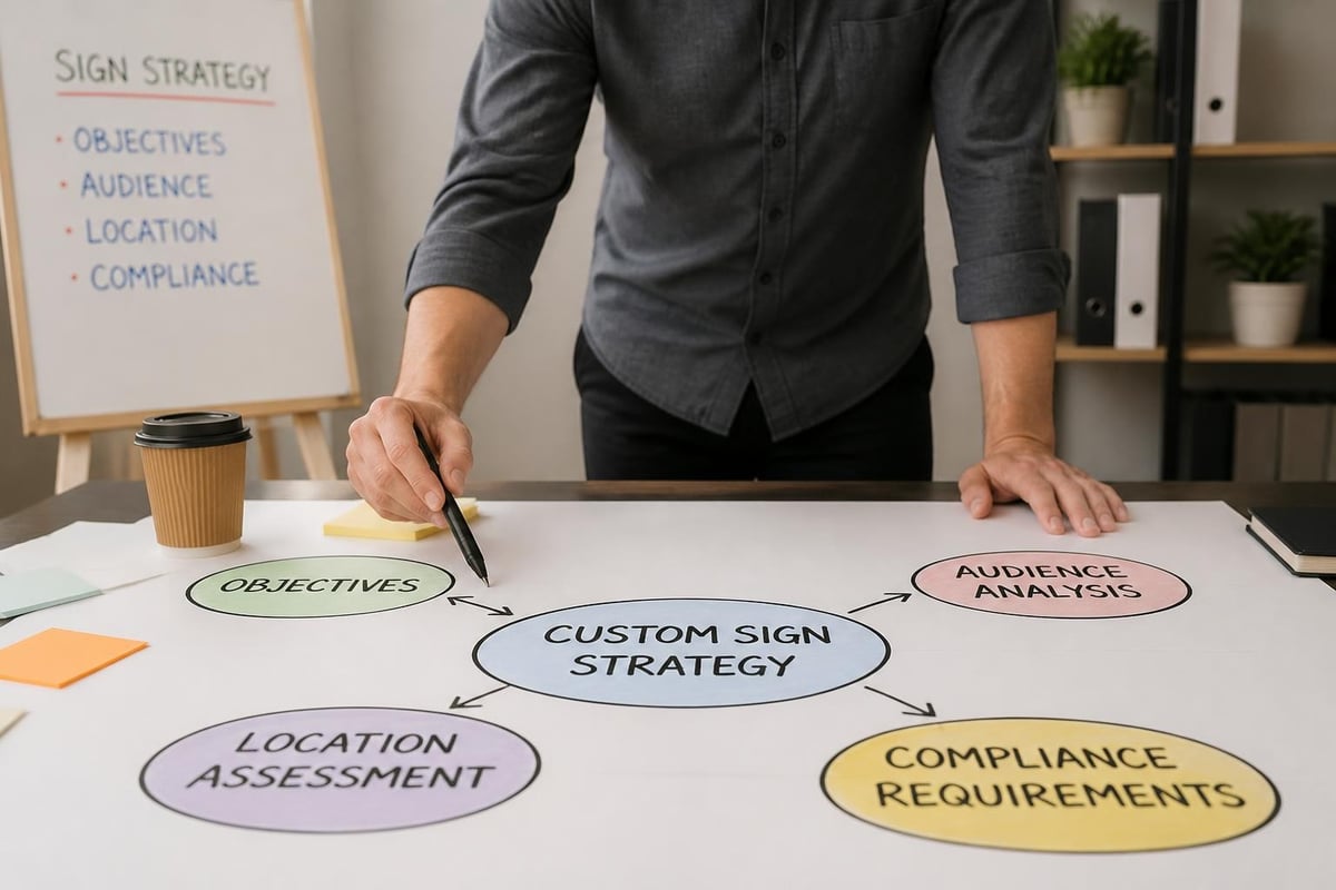 Custom sign project planning framework