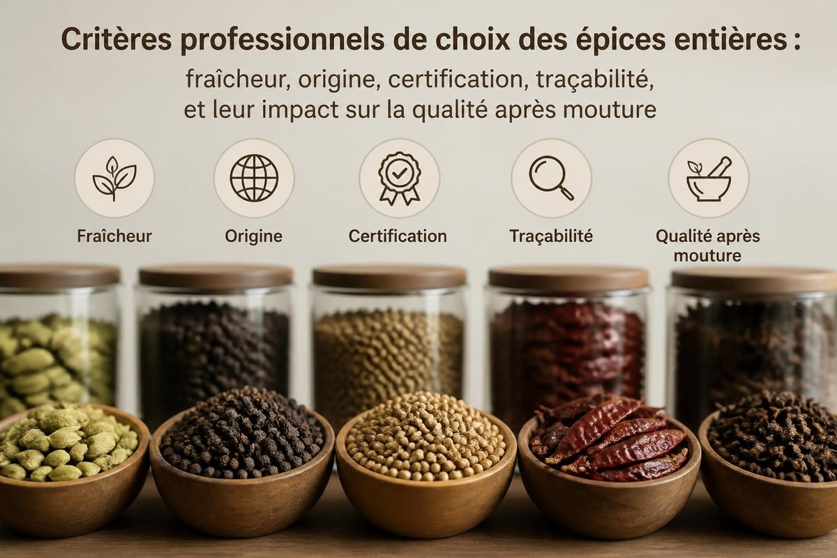 Processus de sélection des épices