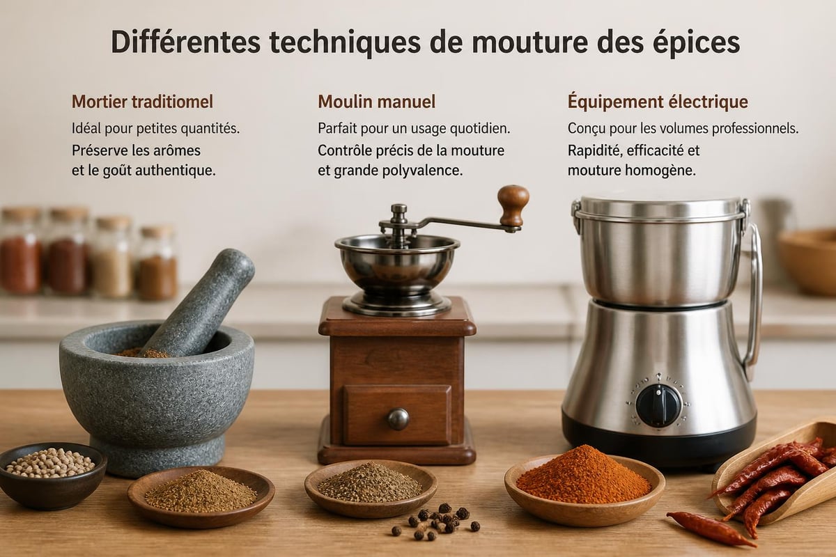 Comparaison des méthodes de mouture