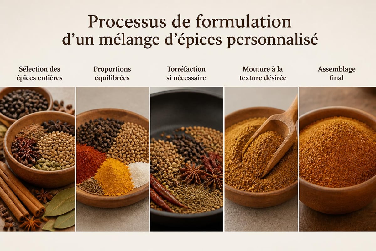 Création de mélanges d'épices