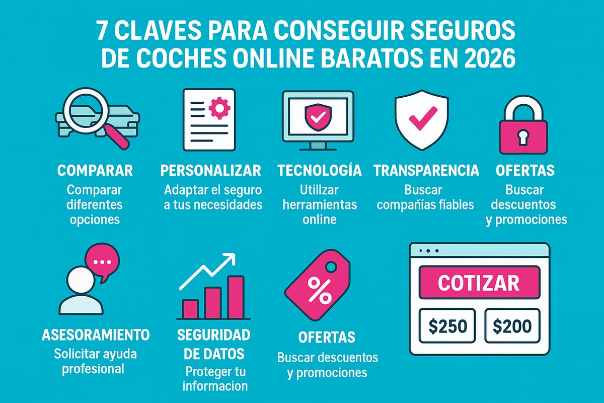 7 Claves Esenciales para Conseguir Seguros de Coches Online Baratos en 2026