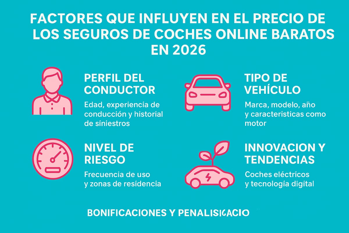 Factores que Influyen en el Precio de los Seguros de Coches Online