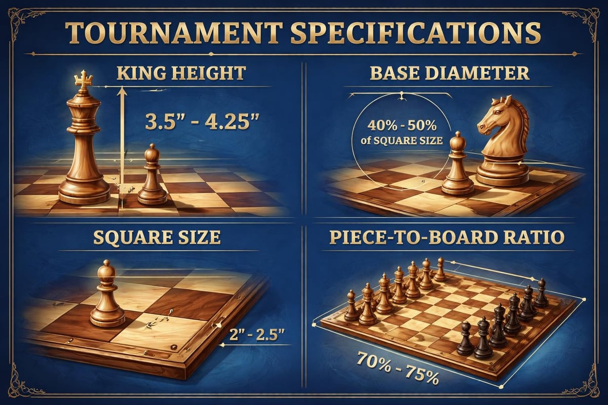 Professional chess set tournament specifications