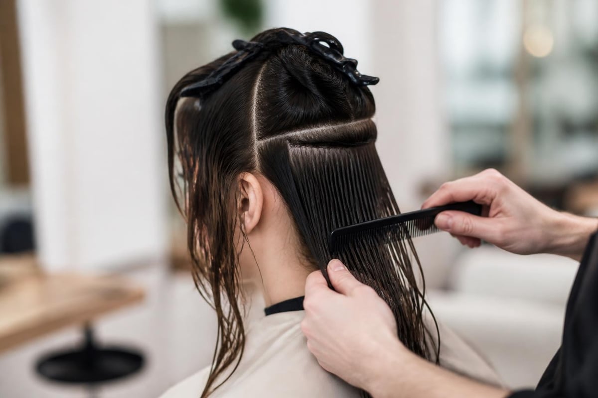 Systematic hair sectioning for lice combing