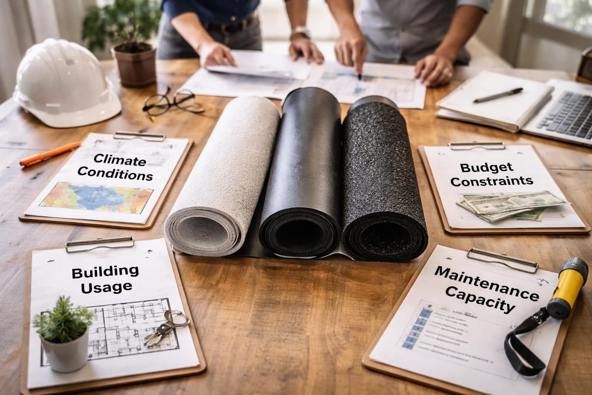 Commercial roof selection criteria