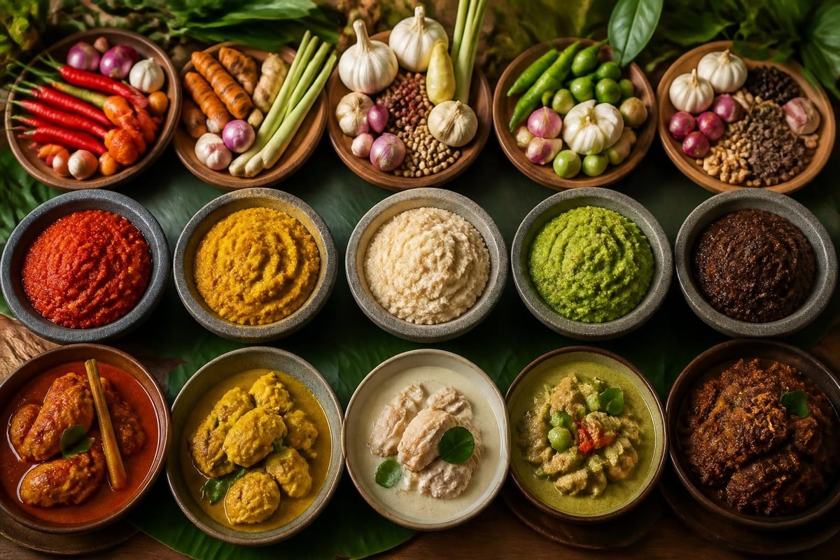Indonesian spice paste varieties