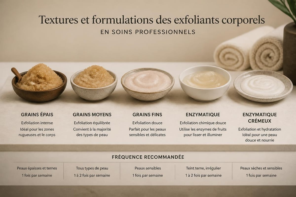 Textures de gommage professionnel