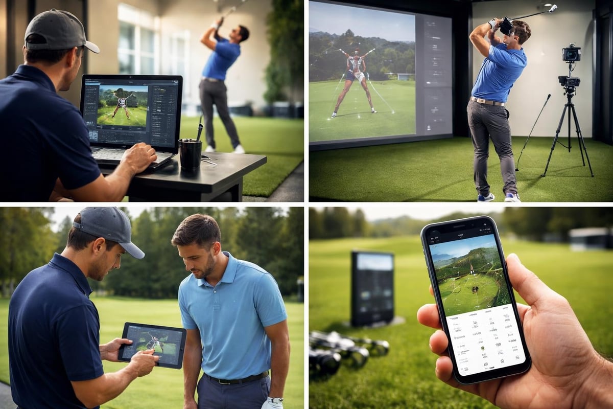 Swing analysis technology showing data points