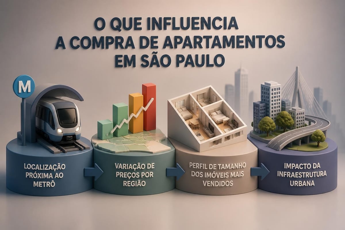 Mapa conceitual das tendências do mercado imobiliário