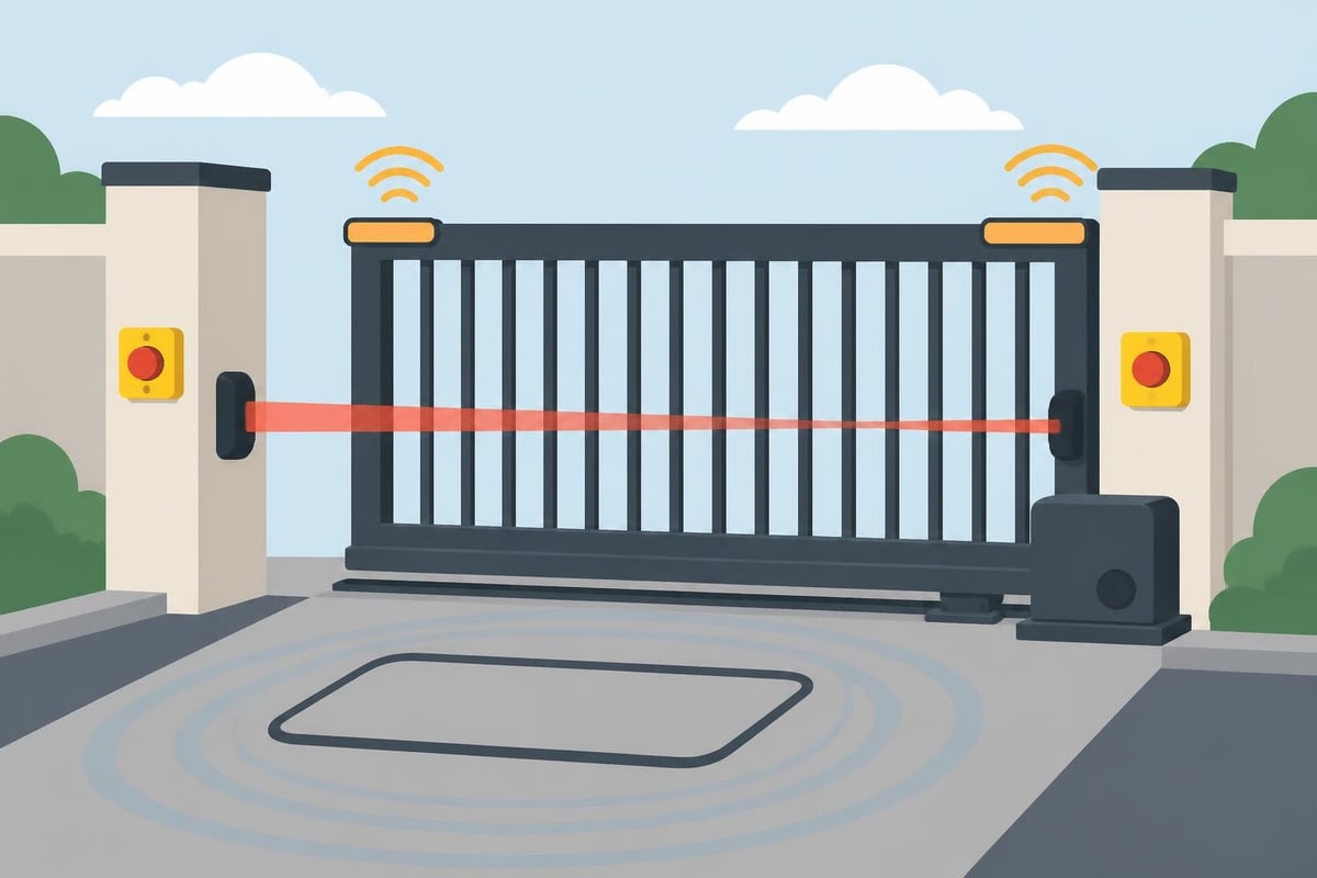 Commercial Sliding Gate Safety Sensors