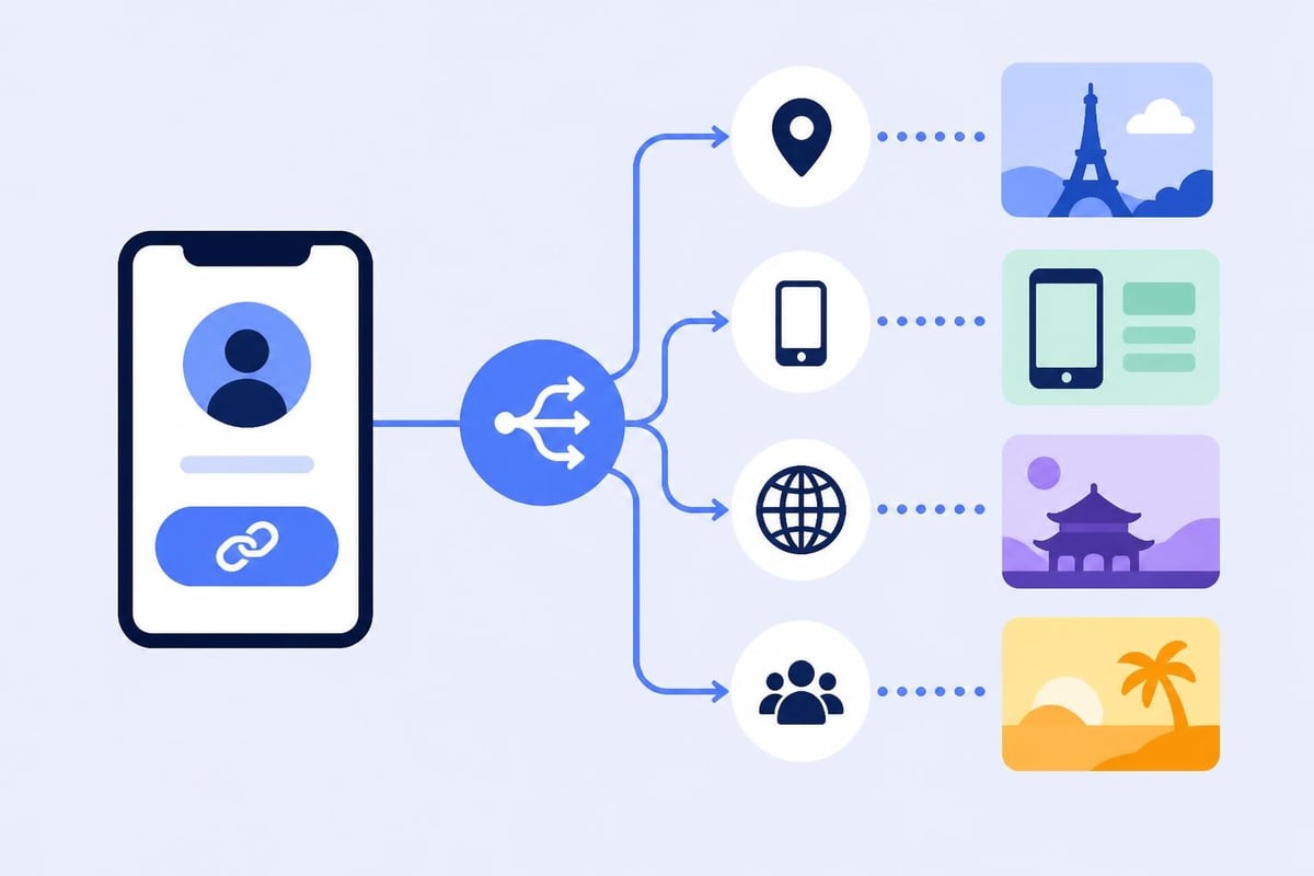 Smart link routing diagram