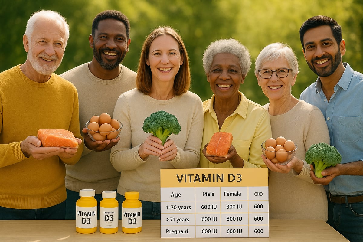 2026 Vitamin D3 Daily Requirements by Age, Gender, and Lifestyle