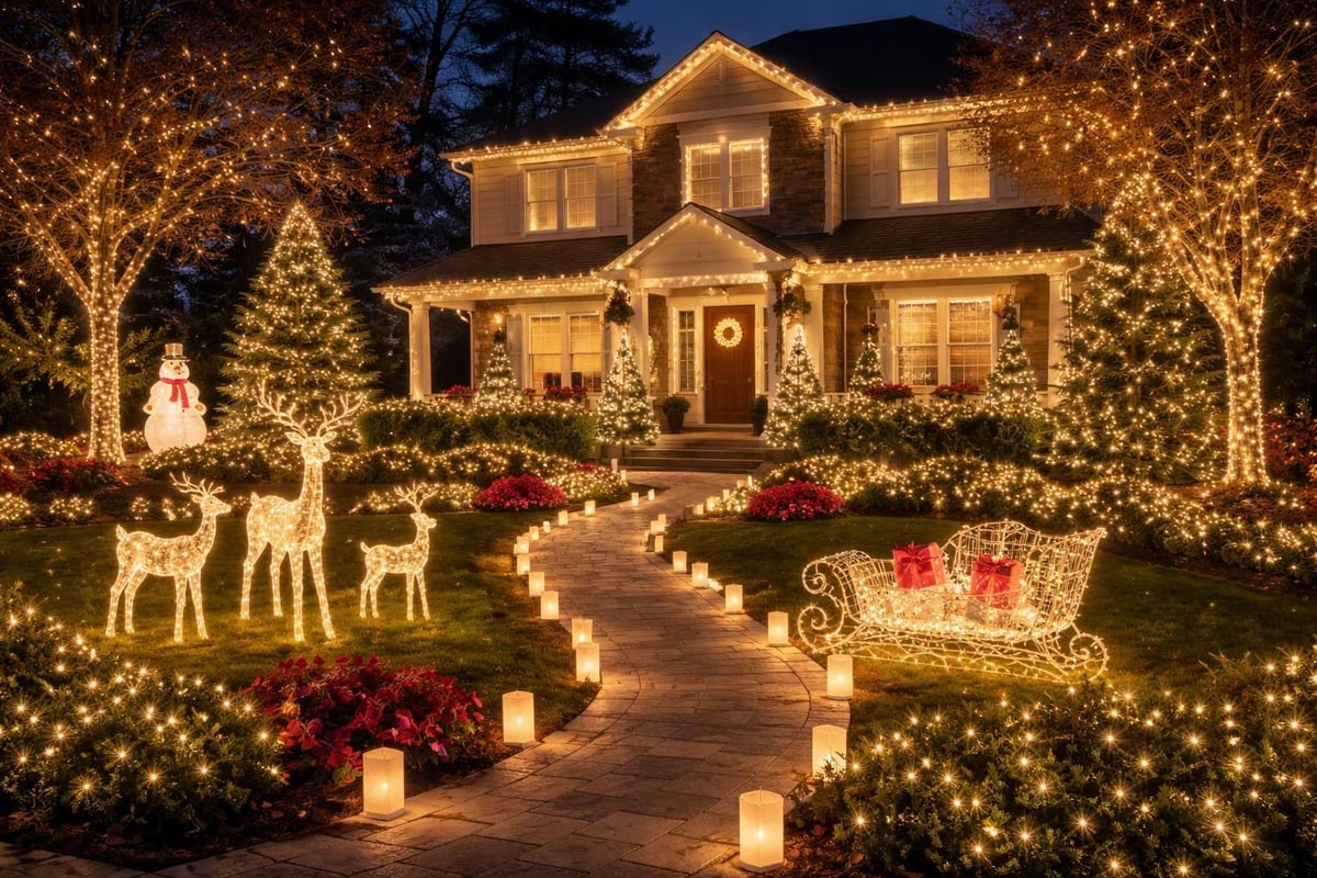 Yard Christmas decorations