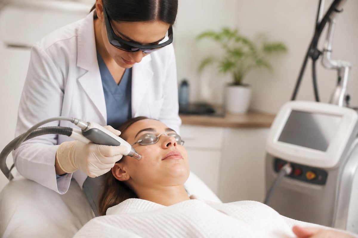 Laser treatment preparation steps