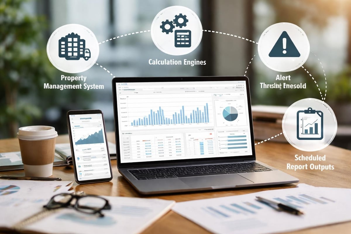 Data flow in automated reporting