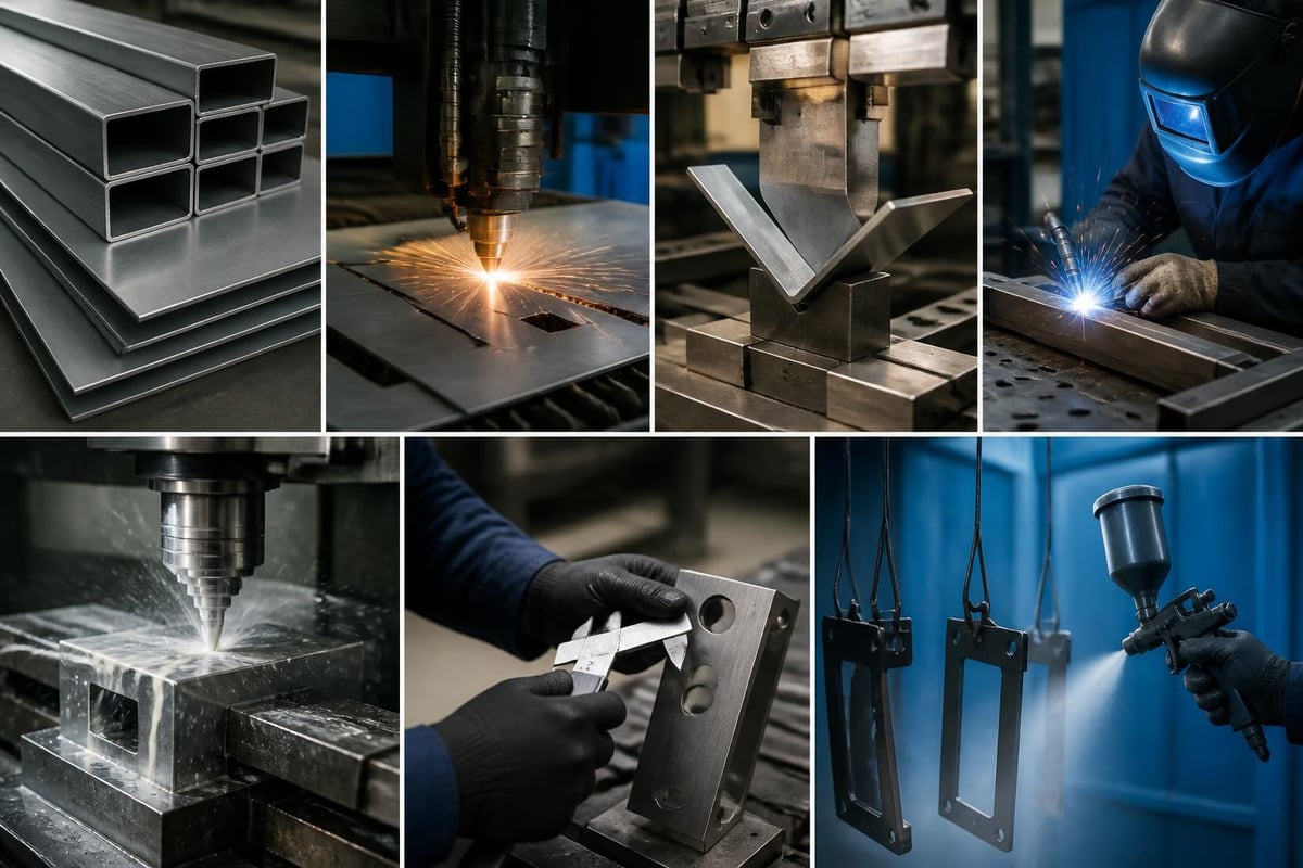 Metal fabrication process workflow