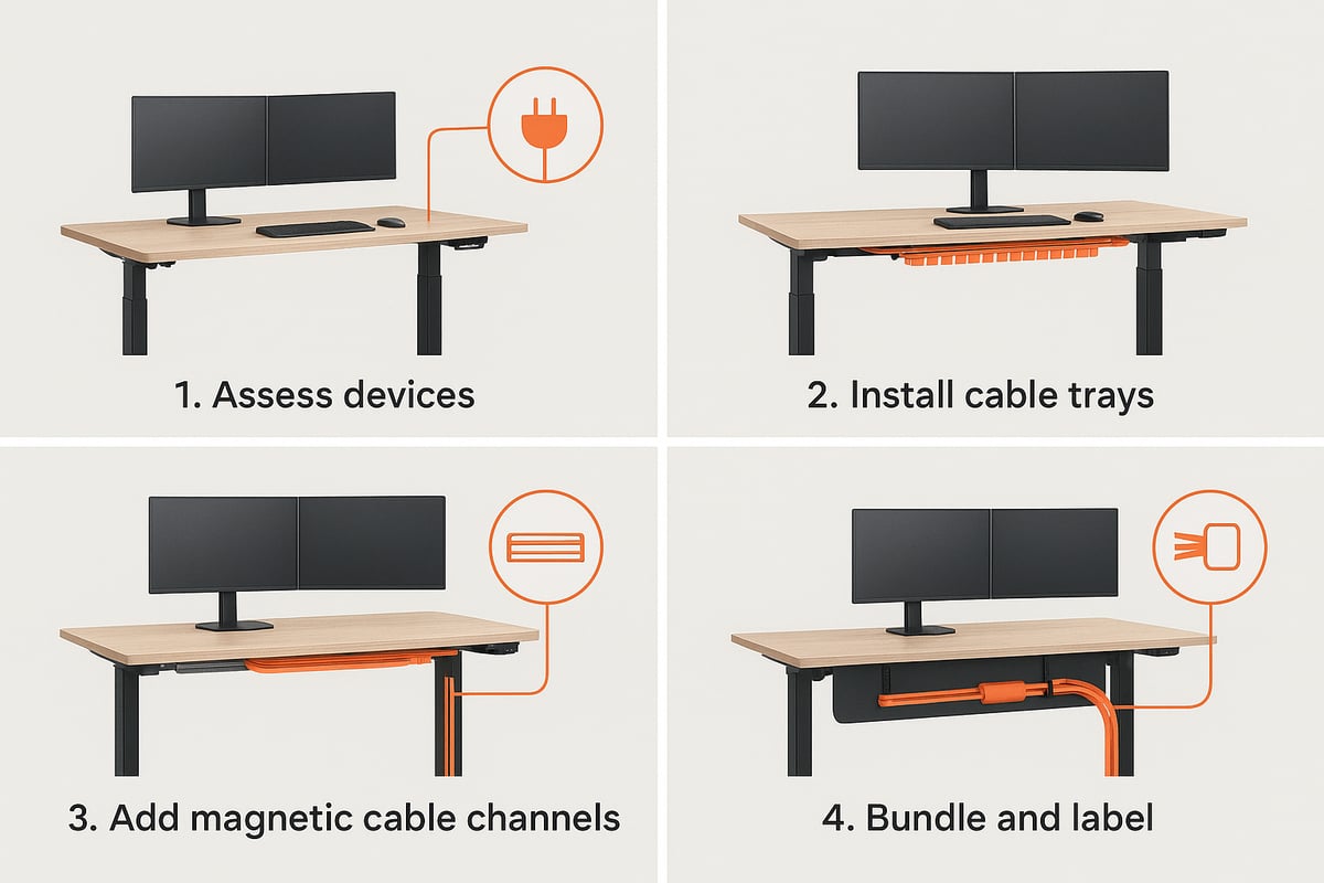 Step-by-Step Guide: Organizing Cables on Your Uplift Desk