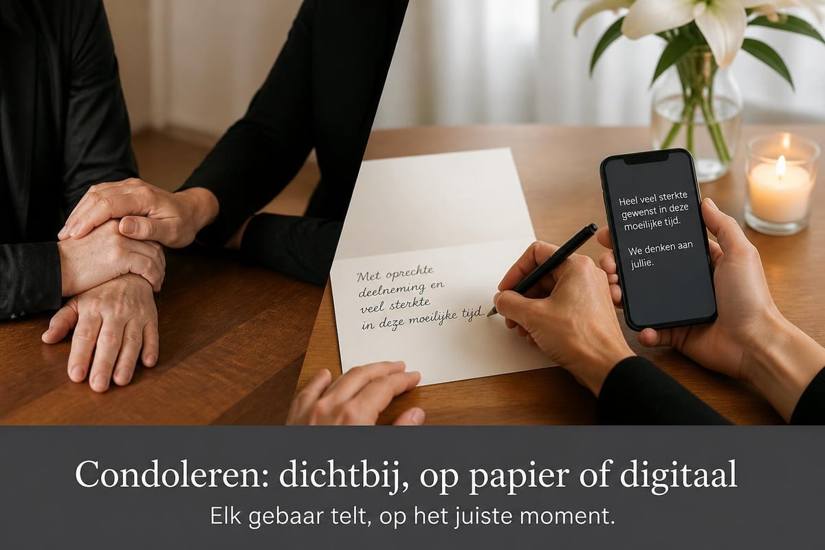 Condoleren bij overlijden: een waardig steunbetoon - Uitvaart ...