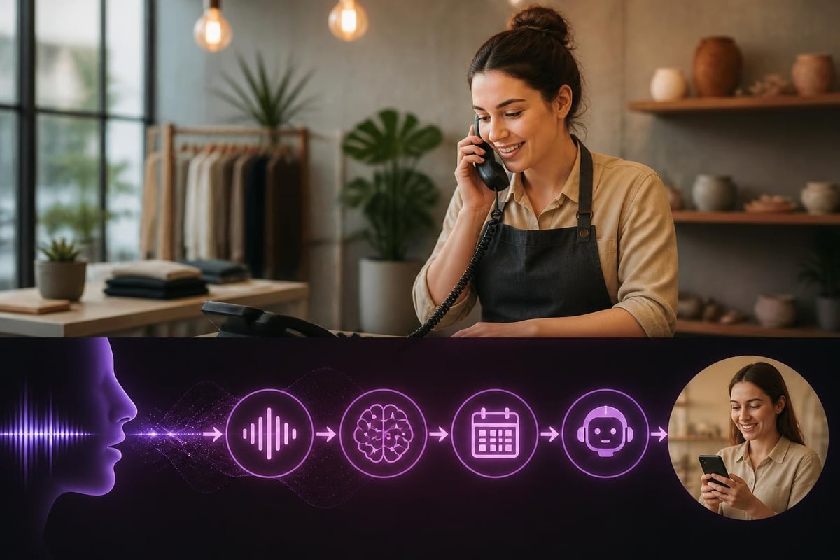 Voice AI handling business phone workflows