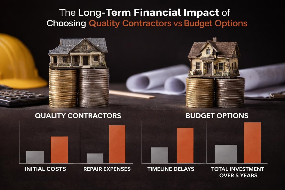 Cost comparison of quality versus budget contractors