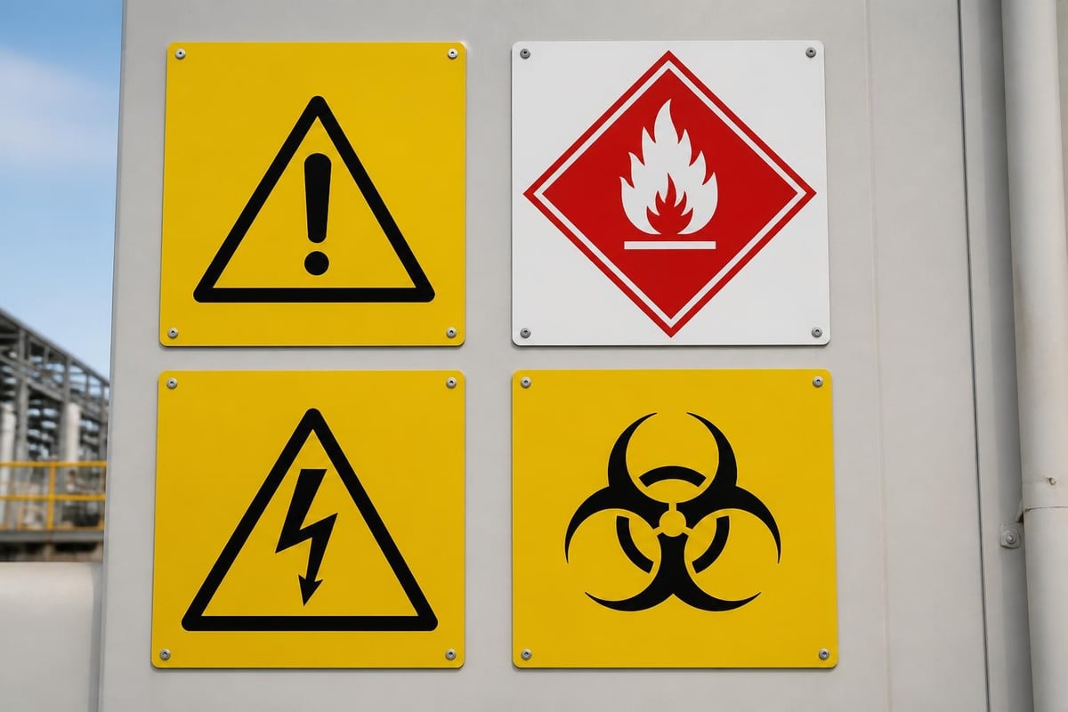 Hazard sign categories