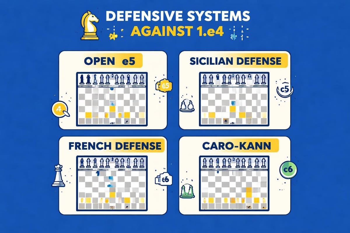 Black's responses to e4