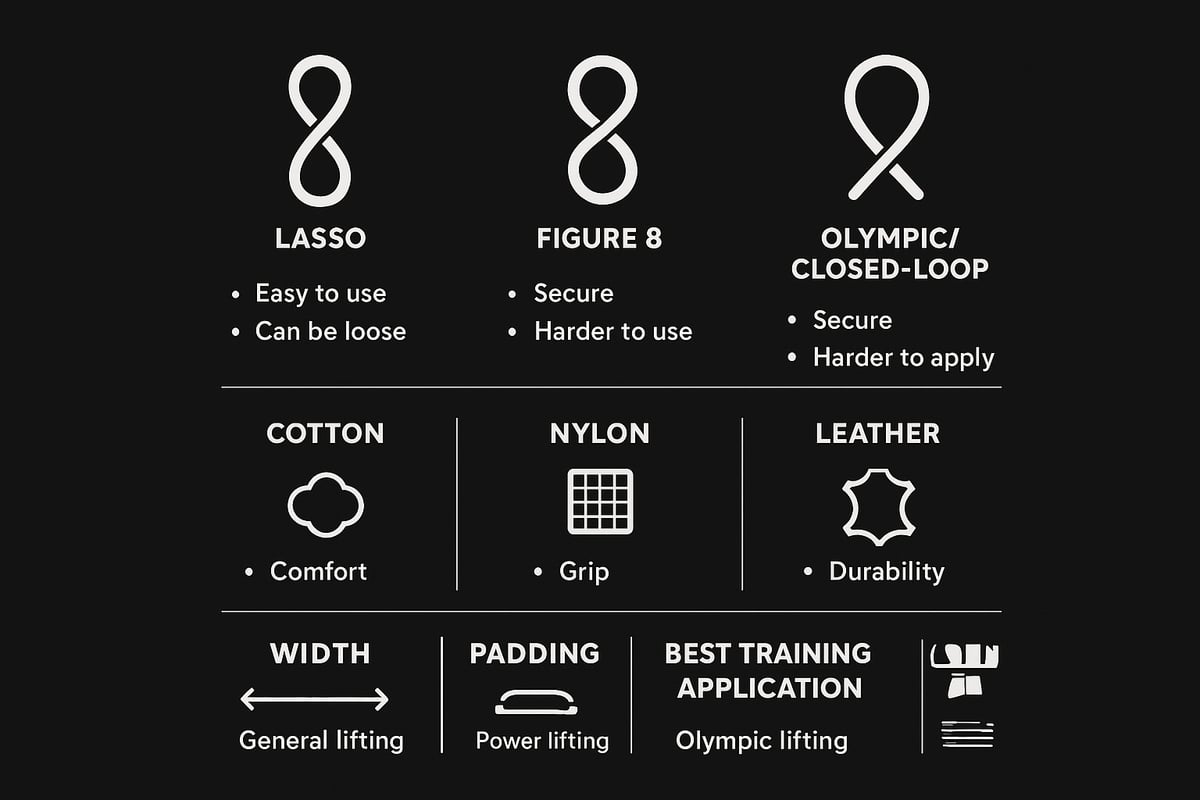 Types of Deadlift Straps: Materials, Designs, and Features