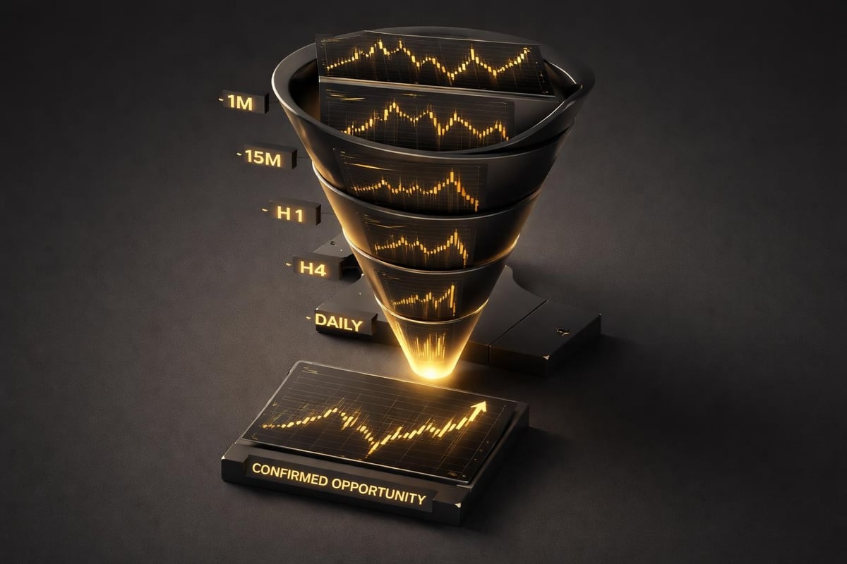 Multi-timeframe divergence confirmation