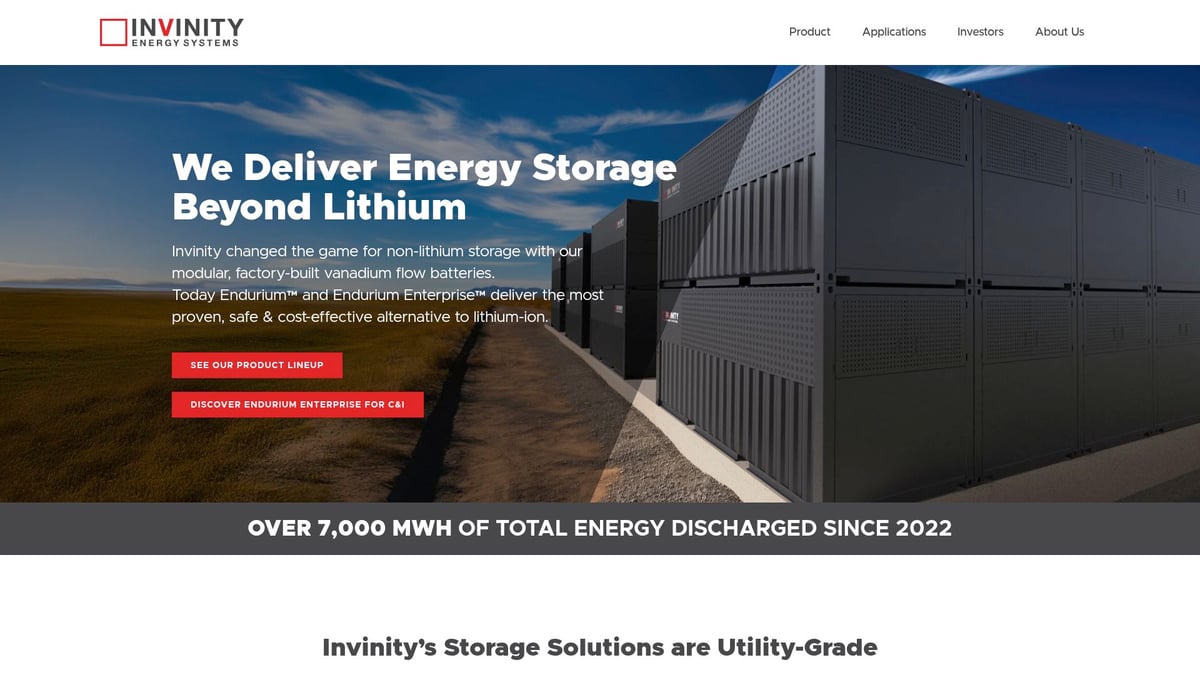 7 Leading Vanadium Battery Companies to Watch in 2025 - Invinity Energy Systems