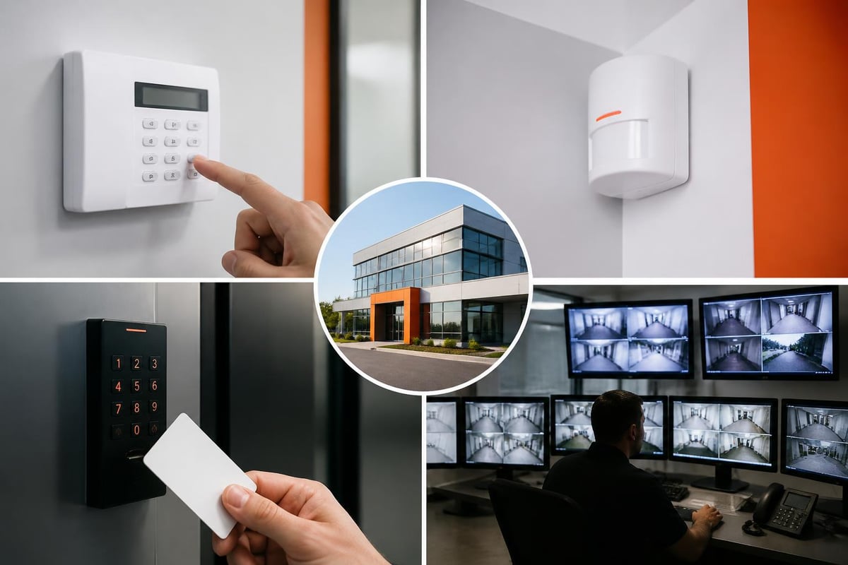 Commercial alarm system components