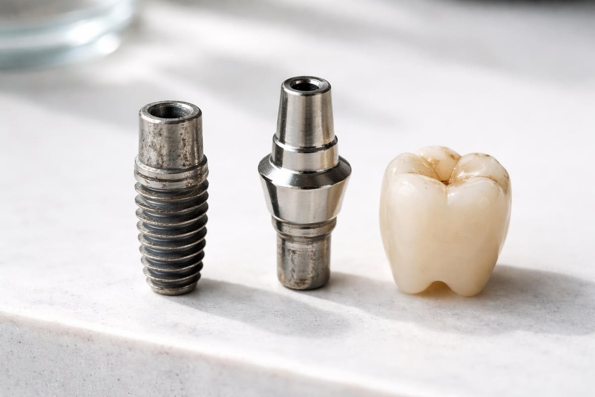 Dental implant component lifespan comparison