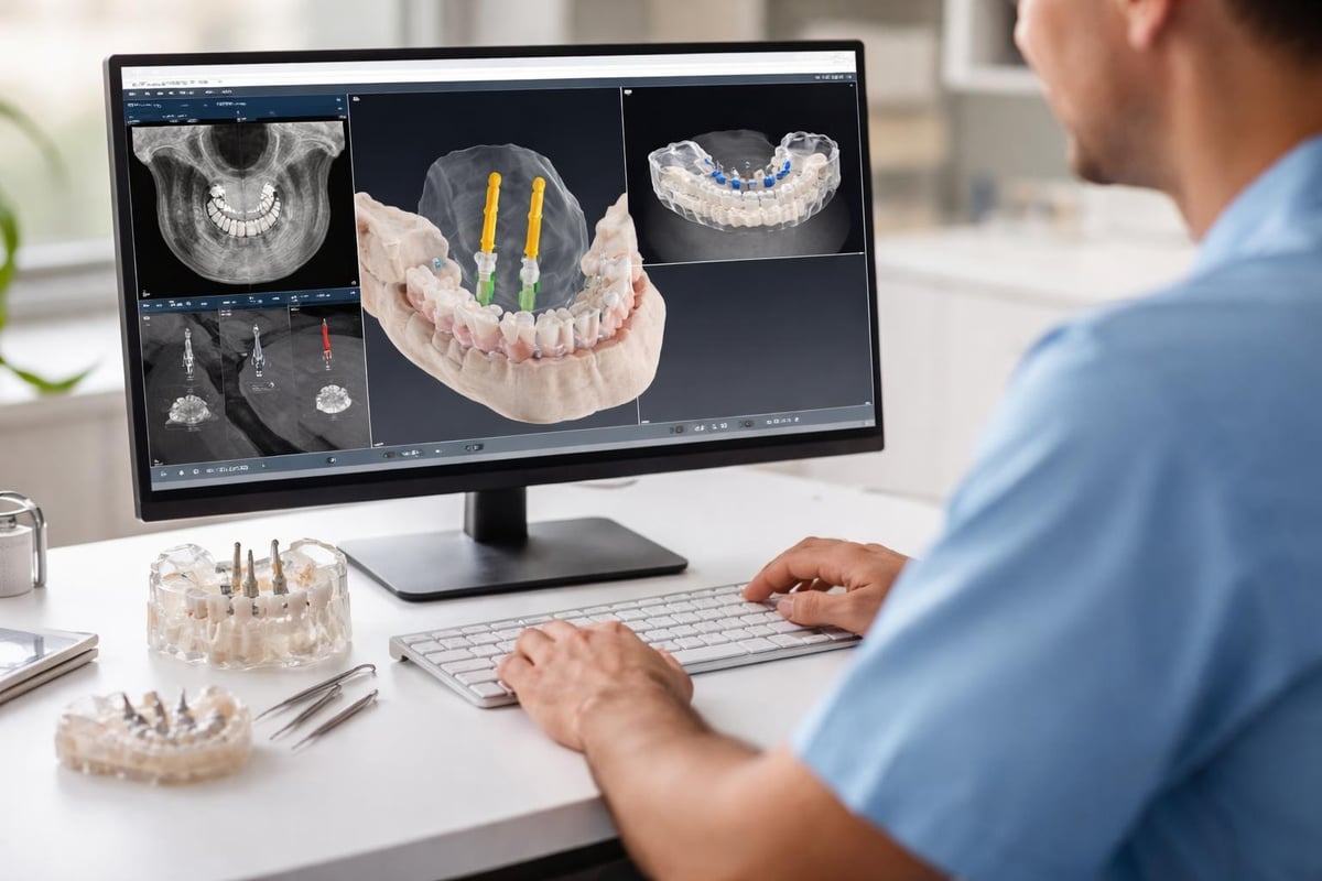 Dental implant placement planning
