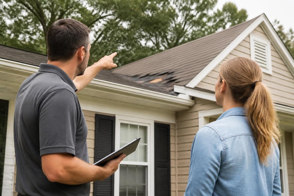 Roof claim process