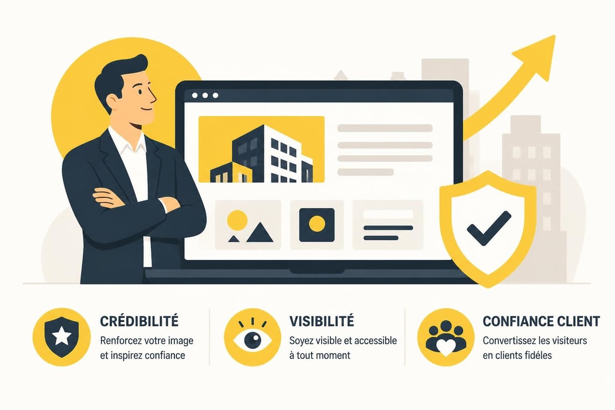 Entreprise moderne avec présence digitale