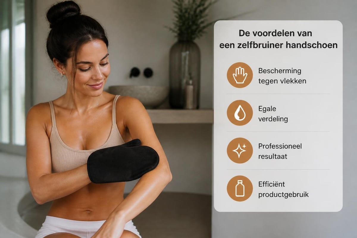 Zelfbruiner handschoen voordelen