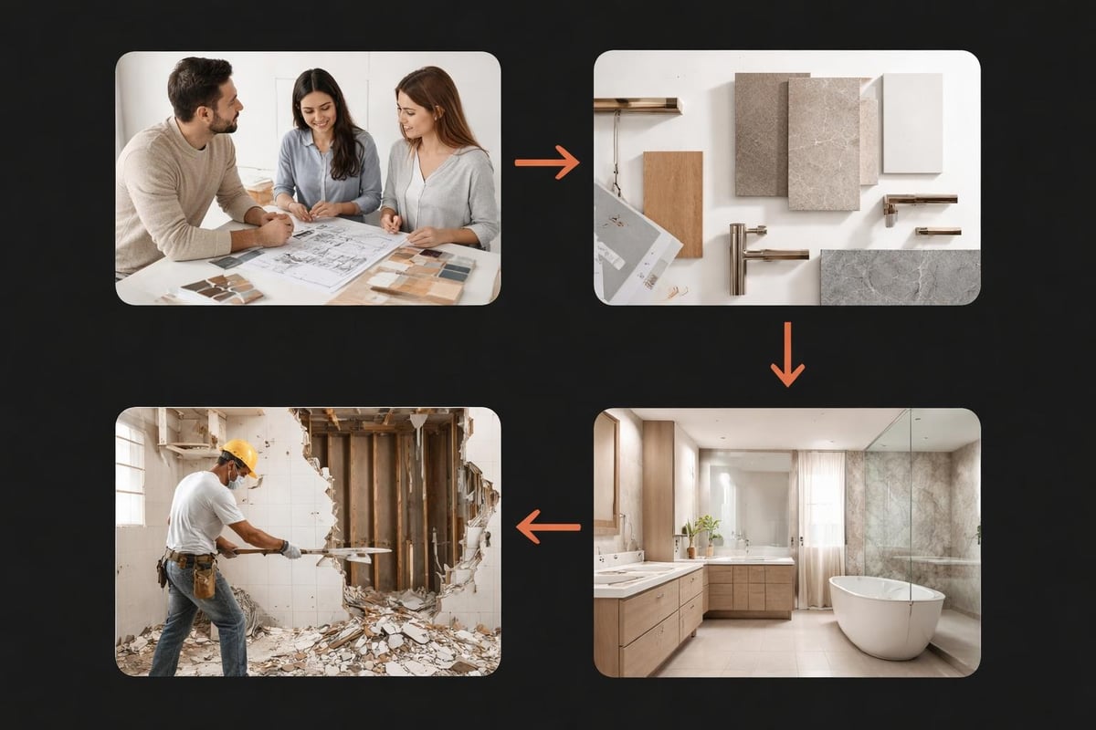 Bathroom renovation planning stages