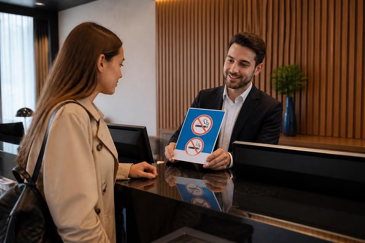 Hotel vaping policy enforcement