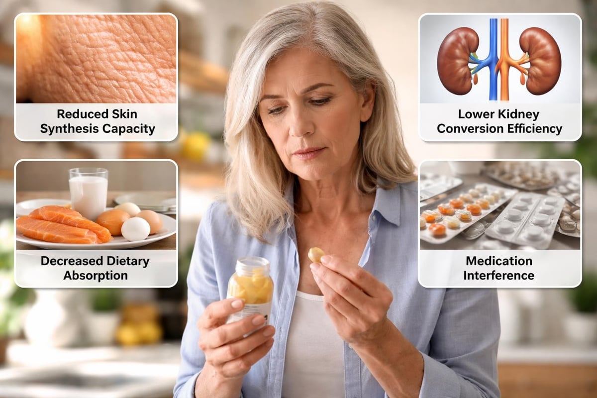 Vitamin D synthesis challenges