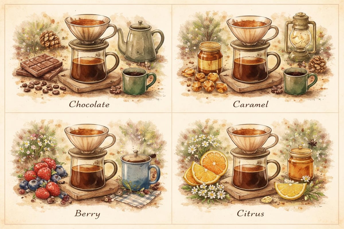 Coffee flavor profiles for camping