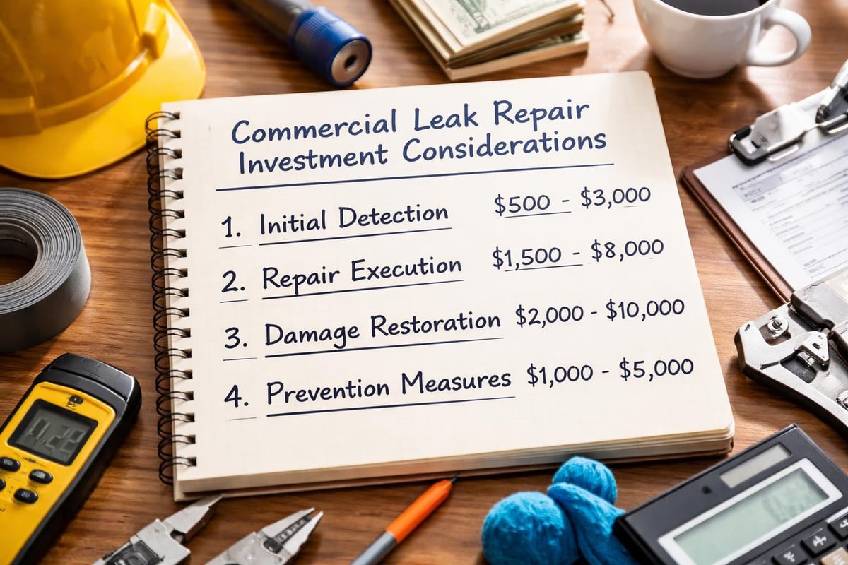 Leak repair cost factors