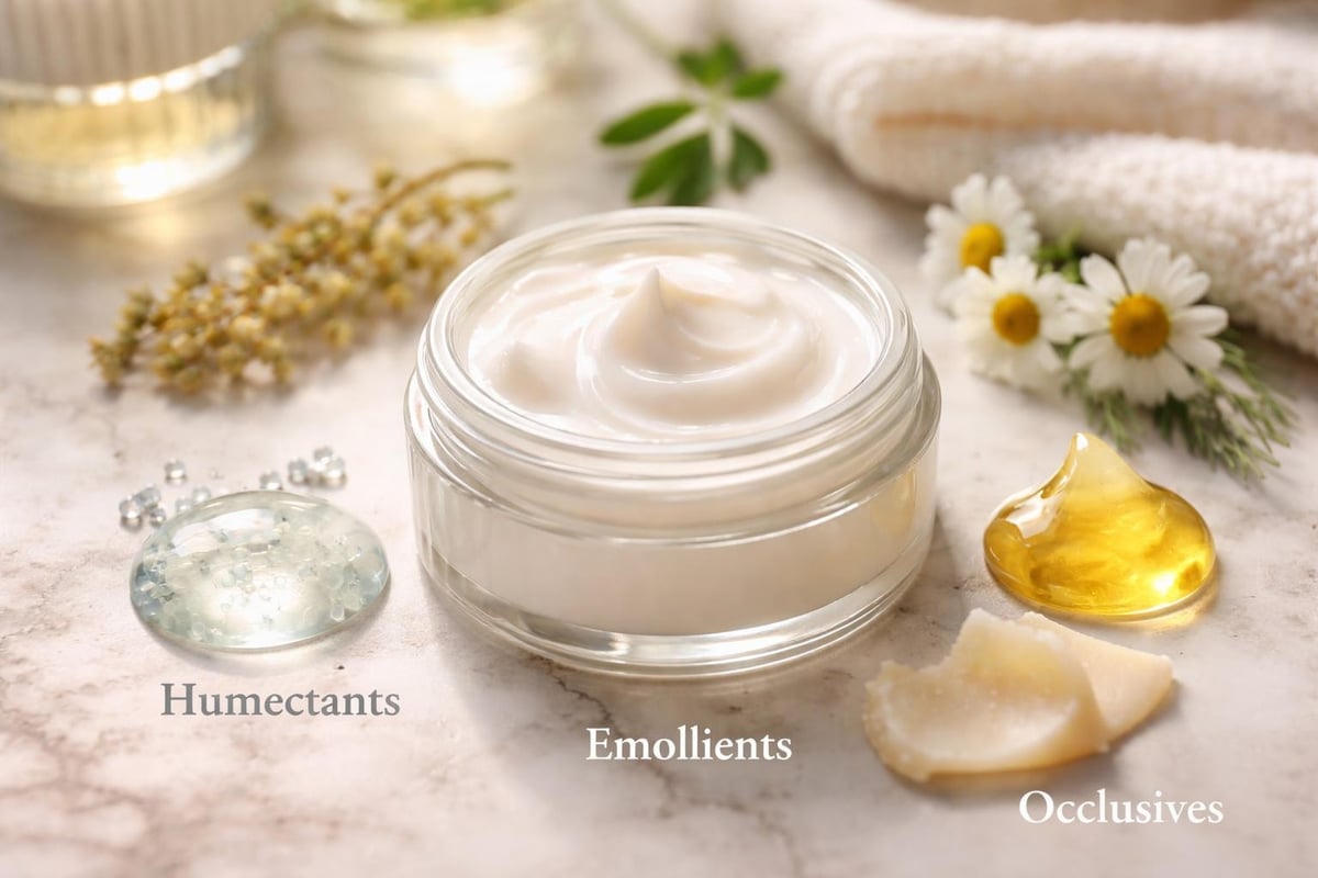 Layered moisture retention system