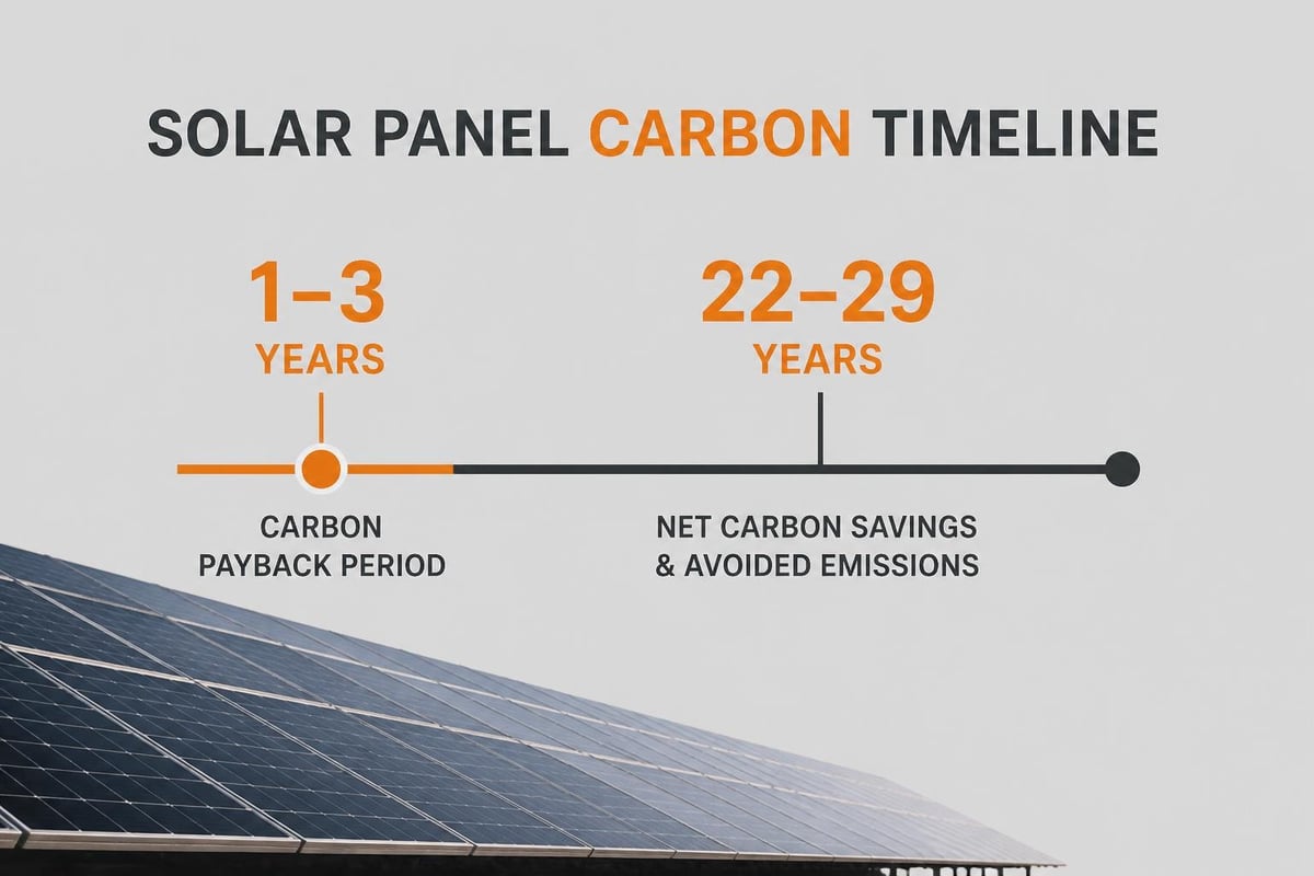 Solar carbon payback timeline