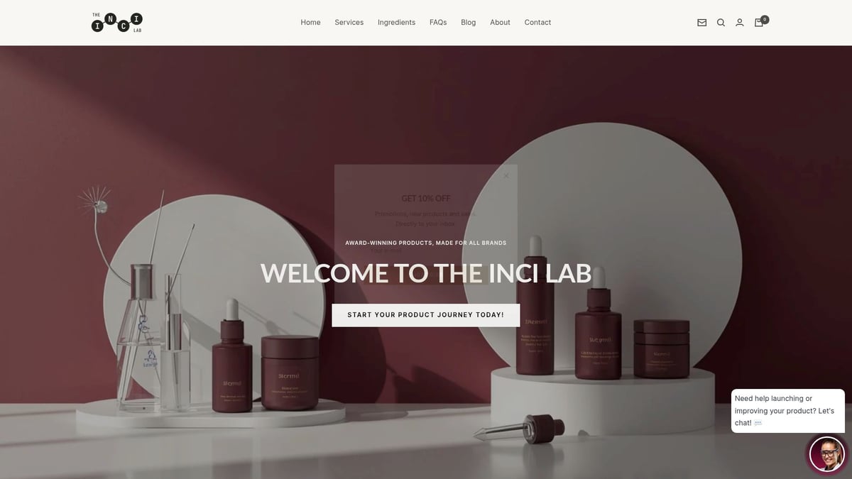 Beauty Products Private Label Guide: Build Your Brand in 2025 - Working With a Custom Formulation Lab: The INCI Lab