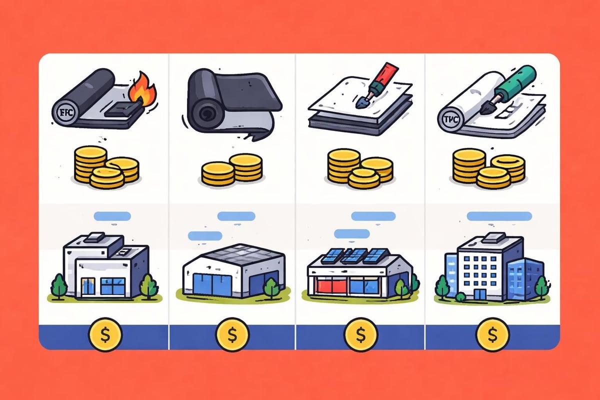 Flat roofing material comparison