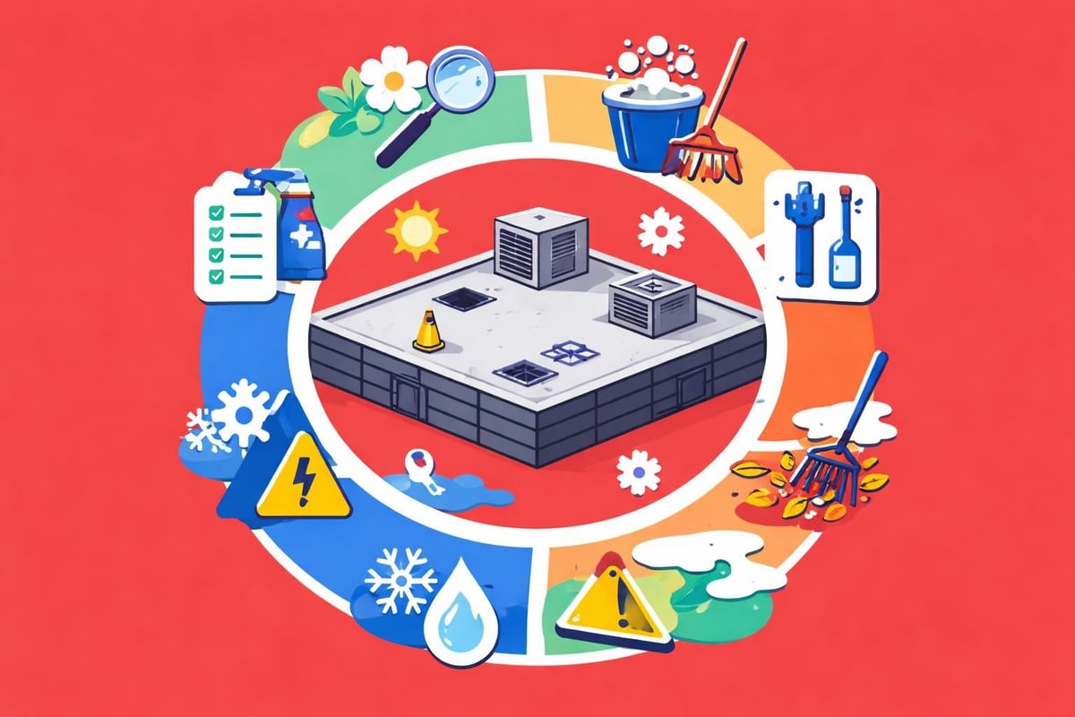 Flat roof maintenance schedule