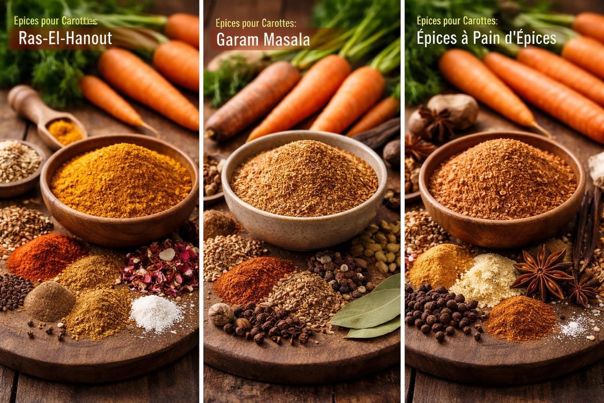 Mélanges d'épices pour carottes