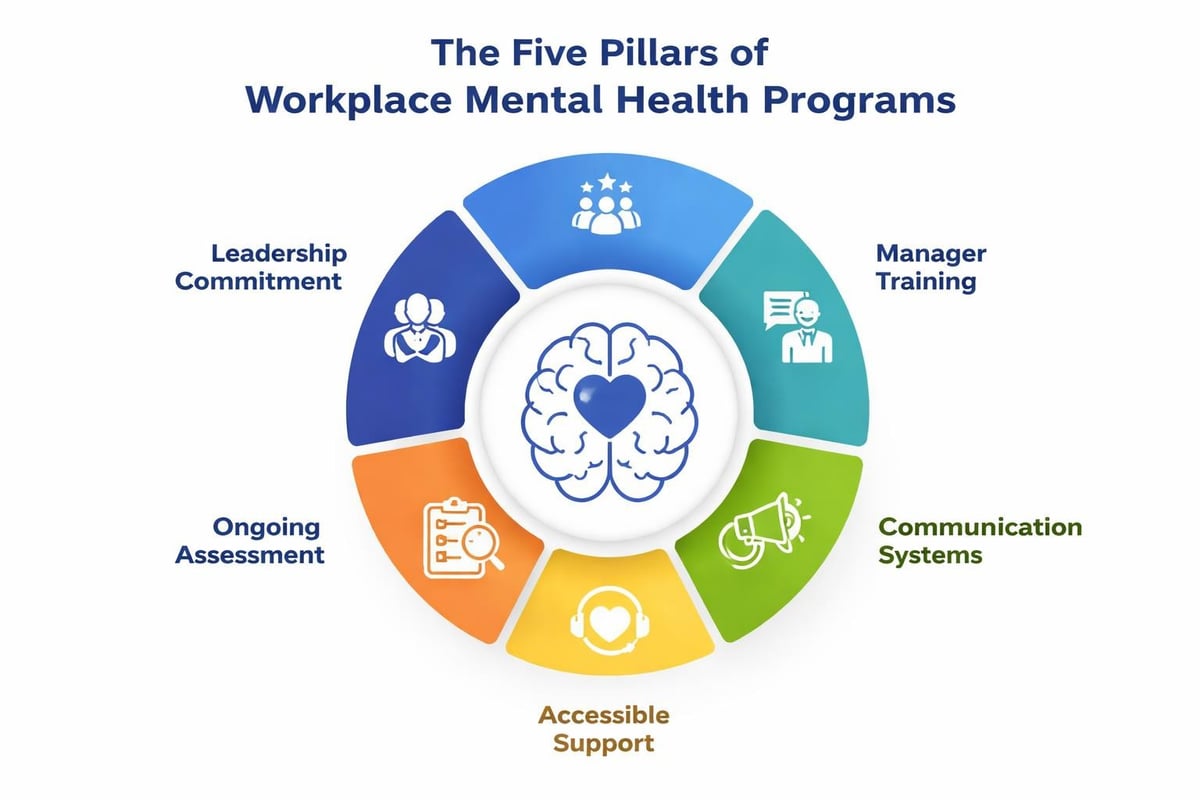 Workplace mental health components