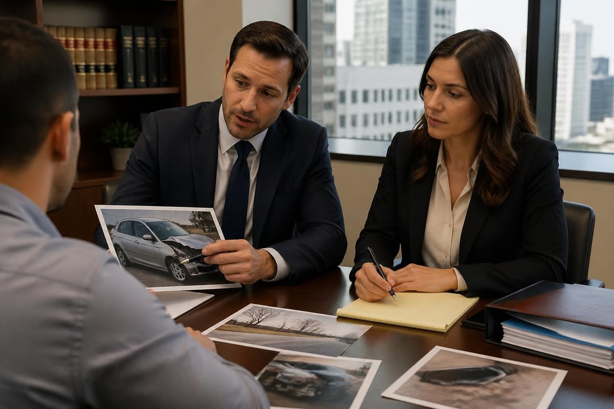 Car accident case building process