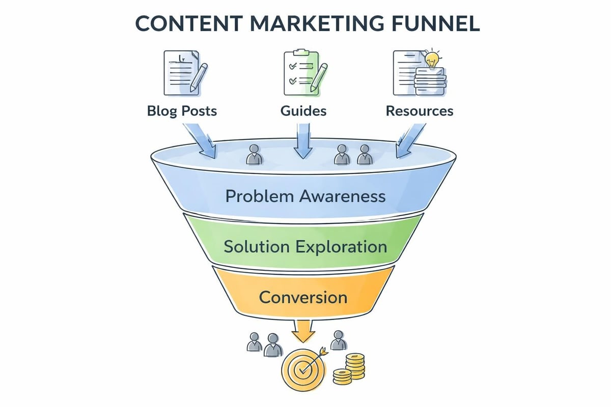 Content marketing funnel